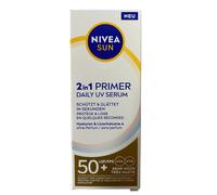 NIVEA SUN Sun Fluid 2in1 Primer & UV Serum, SPF 50+, (30 Ml) New (221)
