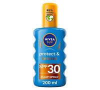NIVEA SUN Tan Activating Sun Cream Spray SPF 30, Protect & Bronze, 200ml