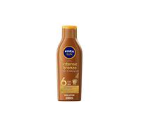 NIVEA SUN Tanning Lotion Moisturiser Intense Bronze with Vitamine E SPF 6 For All Skin Types 200ml