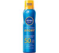 NIVEA Sun UV Dry Protect Sport Sun Spray SPF 50 (200 ml), 100% Transparent and Refreshing Sun Protection, Sweat-resistant & Extra Waterproof Sun Spray