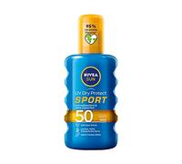 Nivea Sun UV Dry Protect Sport Transparent Sun Protection Spray SPF 50, Sweat-Resistant & Extra Waterproof, 1 x 200 ml
