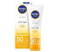 NIVEA Sun UV Face Anti-Age SPF 50 (50ml), Q10 Protects Against UVA/UVB Rays and Premature Skin Ageing, Anti-Ageing Cream, Fights Fine Lines and Wrinkles