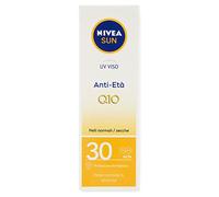 NIVEA SUN UV Face Anti-Ageing FP 30 in 50 ml Tube, Anti-Wrinkle Face Cream with Coenzyme Q10, Face Sunscreen 30 for Daily Use with Anti-Aging and Stain Protection Action