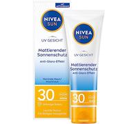 NIVEA SUN UV Face Mattifying Sun Protection SPF 30 (50 ml), Non-Greasy Sun Cream for the Face, Instant Effective Sun Lotion with Light Texture