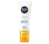 Nivea Sun UV Face Sensitive Soothing UVA/UVB, 0% sticky skin feeling sunscreen protection SPF50+, 50ml