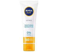 Nivea Sun UV Face Sensitive Soothing UVA/UVB SPF50+, 0% sticky feeling - 50ml