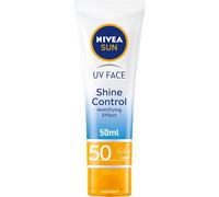 Nivea Sun UV Face Shine Control Mattifying Effect SPF 50 Cream 50ml | UVA/UVB Protection & Premature Skin Ageing | Sunscreen for Delicate Facial Skin