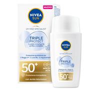Nivea Sunscreen 40 Ml Face Fp50 Triple Protection 93695 Made In Italy