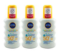 Nivea Sunscreen Spray For Babies & Children SPF 50+ 3 X 200Ml UVA/UVB Protection