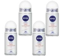 Nivea Talc Sensation 48hr Roll-On Deodorant For Women 50ml (Set Of 4)