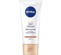 NIVEA 24H Moisture Tinted Day Cream with Vitamin E Light Skin Tone SPF15 50ml