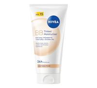 NIVEA Tinted Moisturising Day Cream in a Pack of (4x 50 ml), Vitamin E Enriched Tinted Moisturiser with SPF 15, Skin Care Essentials
