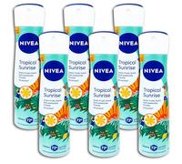 NIVEA Tropical Sunrise Spray Deodorant 6 x 150 ml Pack of 6