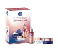 NIVEA Ultimate Lift Solution Gift Pack (3 Products), Gift Set For Women, Includes Face Serum (30ml), Day Cream With SPF30 (50ml) and Night Cream (50ml), Anti-Age Skin Care Essentials