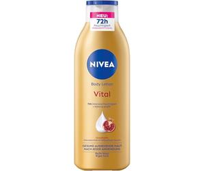 NIVEA Vital Body Lotion 250ml | Nourishing body cream with pomegranate, macadamia oil and deep care serum, 72 hours of moisture for mature skin