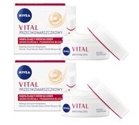 NIVEA Vital Intensive Moisturizing Day Cream Mature Skin Care 50ml (Pack Of 2)