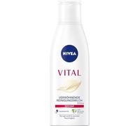 NIVEA Vital Pampering Cleansing Milk, Facial Cleansing Milk for Mature Skin Thoroughly Removes Makeup and Skin Pollutions, Gentle Cleansing Milk (200 ml)
