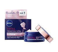 NIVEA Vital Radiant Complexion Regenerating Night Cream (50 ml), Face Cream for Vital, Healthy-Looking Skin, Night Cream with Rose Petal Oil, Calcium and Creatine