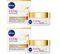 NIVEA Vital Soy Day Cream SPF30 Anti-Age Face Moisturiser 50ml (Pack Of 2)