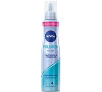 NIVEA Volume care foam strengthening extra strong (150 ml), nourishing hair foam with panthenol and vitamin B3, volume foam for flexible styling with 24-hour hold.