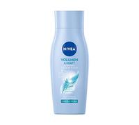 NIVEA Volume Wonder Strengthening Shampoo, 50 ml, Silicone-Free, Volume & Shine, Fine Hair, 3D Volume Effect