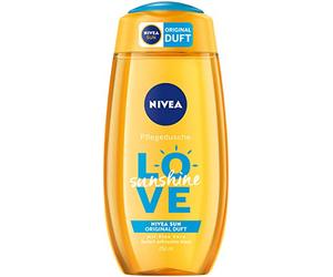 Nivea Welcome Sunshine Shower Care with Aloe Vera in 6er Pack (6 x 250 ML), Mild Shower Gel with the Unique Nivea Sun Sunscreen Scent, Summer Fresh Shower Maintains the Skin