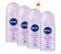 Nivea Women “Double Effect” Roll-on Deodorant, Anti-Perspirant-pack of 6 (50ML)