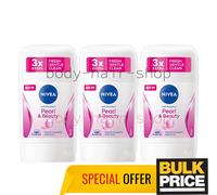 3 x Nivea PEARL & AND BEAUTY Anti Perspirant Deodorant Roll On 48h Protection