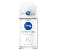 NIVEA Women's Roll-On Deodorant, 72h Antiperspirant, Pure Invisible, 50 ml, Pack of 6