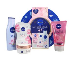 Nivea Womens Soft Rose Heaven Skincare Regime Gift Set