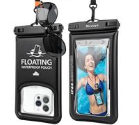Niveaya 2 Pack Floating Waterproof Phone Pouch, IP68 Waterproof Phone Case with Lanyard for iPhone 17 16 15 Pro Max, Touchscreen & Photography, Cellphone Dry Bag Beach Cruise Essentials(up to 8.5")