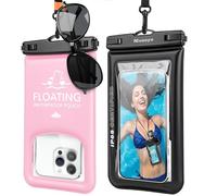 Niveaya Floating Waterproof Phone Pouch, IP68 Waterproof Phone Case with Lanyard for iPhone 17 16 15 Pro Max, Galaxy S25 24 Ultra, Cellphone Dry Bag Beach Cruise Essentials(up to 8.5"-2 Pack)