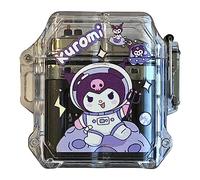NIVEK Kuromi Transparent USB Charging Lighter Double Arc Waterproof Lighter Rechargeable Light Up Kitty KT Cat Melody Japanese Kawaii Astronaut Boba (Astronaut Kuromi)