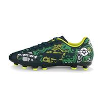 Nivia Safari Football Stud for Men, PU Synthetic Leather Upper, TPU Sole, Die-Cut EVA Sockliner, Ideal for Hard & Grassy Surfaces, Dark Green, 6 UK
