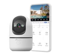 NIVIAN Indoor Surveillance Camera 4G Data Card Included 3MP SuperHD 2K - Night Vision, AI Human Detection, Self-Tracking, Two-Way Audio, 350° Movement, EseeCloud App Control