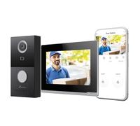 NIVIAN WiFi Smart Video Door Phone Full HD with Touch Monitor 7", 2 Wire Connection, Outdoor Camera 1080P IP65, Two-Way Audio, MicroSD Recording and Remote Control App Tuya