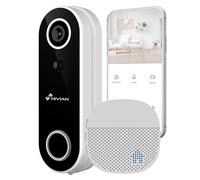 NIVIAN - WiFi Smart Video Doorbell with Full HD Camera, Two-Way Audio, Motion Detection, Night Vision, Rechargeable Battery, Compatible with Tuya App, Alexa and Google