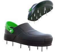 Nivilli AIR - Nail Spike Shoe Clog for Easy Aerification and deaeration of The Lawn. (Black, UK Footwear Size System, Adult, Men, Numeric Range, Medium, 6, 9)