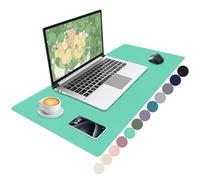 Niviy Desk Mat, Non-Slip PU Leather Desk Pad, Large Waterproof Writing Mat for Home and Office Accessories Green (80 x 40 cm)