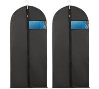 Niviy Dress Bags 60 x 140 cm, Long Garment Covers with Zip & Clear Window