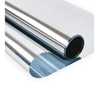 Niviy Mirror Reflective One Way Window Film Self Adhesive Window Tint Daytime Privacy Anti UV Heat Control Glass Door Film for Home Living Room Office 35.4 x 78.7 inches Silver