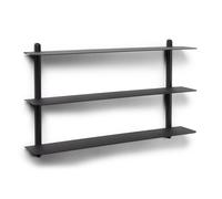 Gejst - Nivo Wall Shelf A, Black Ash / Black - Black