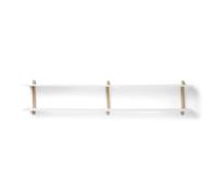 Gejst - Nivo Wall Shelf C, Light Oak / White - White
