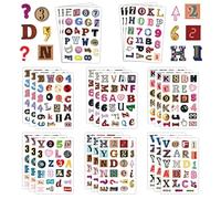 Nivofu 24 Sheets Letter Stickers Self-Adhesive for Scrapbook DIY