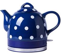 NIVOK Electric Kettle Eleactric Ceramic Cordless Kettle Teapot-Retro 1.0L, 1000W Water Fast for Tea, Coffee, Soup, Oatmeal-Removable Base, Boil Dry Protection/Blue