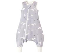 Nivolltha 0.5 TOG Baby Sleeping Bag with Legs, 100% Cotton, Super Soft Summer Sleep Sack for Toddlers, Bear, S