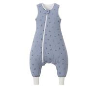 Nivolltha 100% Cotton Soft Baby Sleeping Bag with Feet 1.5 TOG, All Season Warm Toddler Sleep Sack with Feet, Ocean, Size L