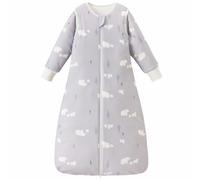 Nivolltha Baby Sleeping Bag 2.5 TOG Cotton Bear M | 100% Cotton detachable sleeves baby sleeping bag, gentle on baby's skin with winter warmth and cozy sleep comfort for 6-18M