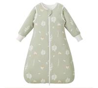 Nivolltha Baby Sleeping Bag 2.5 TOG Cotton Foliage M | 100% Cotton detachable sleeves baby sleeping bag, gentle on baby's skin with winter warmth and cozy sleep comfort for 6-18M