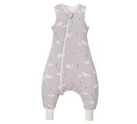 Nivolltha Super Soft Winter Baby Sleeping Bag with Feet 2.5 TOG, 100% Cotton Warm Toddler Sleep Sack with Feet, Bear, Size L